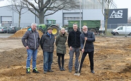 Ground-breaking ceremony for the new office building